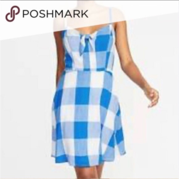 Old Navy Dresses & Skirts - Tie Front Gingham lined Old Navy Dress